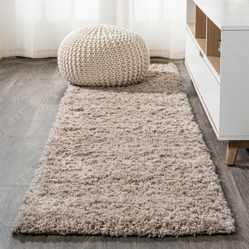 Groovy Solid Shag Area Rug