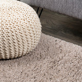 Groovy Solid Shag Area Rug