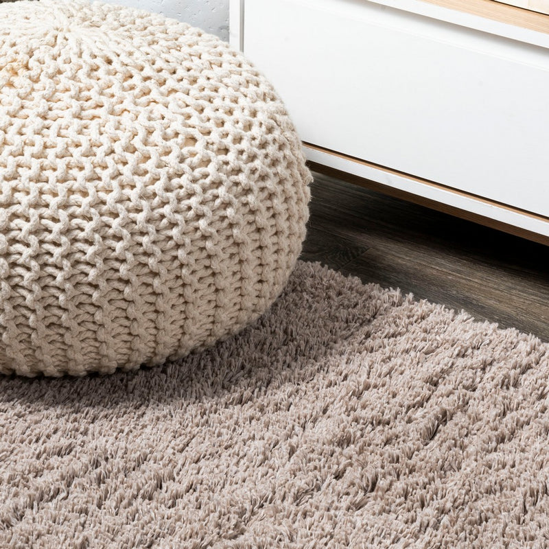 Groovy Solid Shag Area Rug