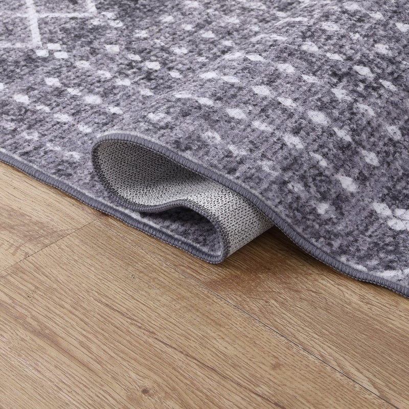 Leila Moroccan Diamond Trellis Machine-washable Area Rug
