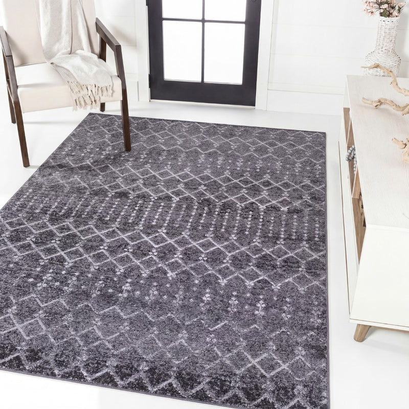 Leila Moroccan Diamond Trellis Machine-washable Area Rug