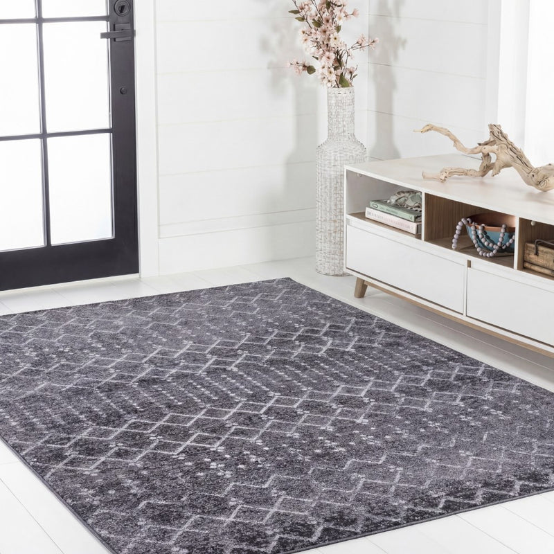 Leila Moroccan Diamond Trellis Machine-washable Area Rug