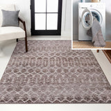 Leila Moroccan Diamond Trellis Machine-washable Area Rug