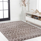 Leila Moroccan Diamond Trellis Machine-washable Area Rug