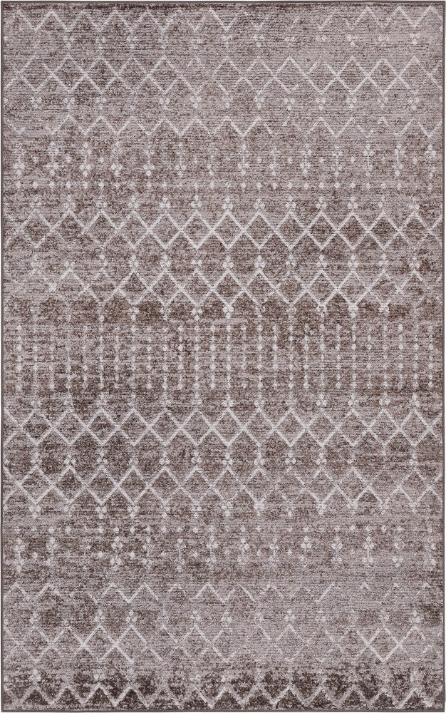 Leila Moroccan Diamond Trellis Machine-washable Area Rug