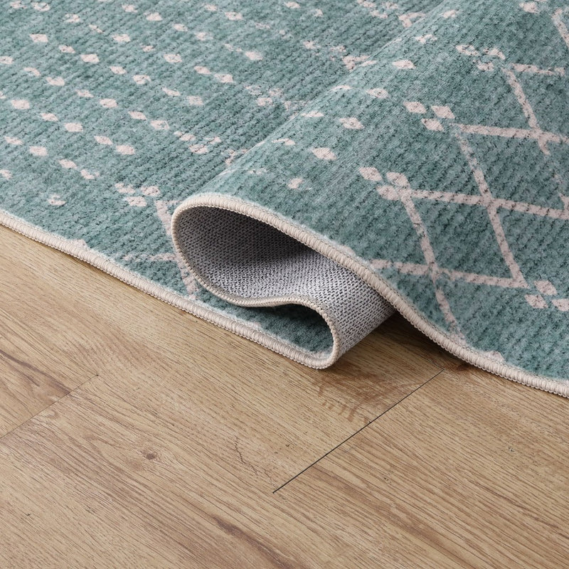 Leila Moroccan Diamond Trellis Machine-washable Area Rug