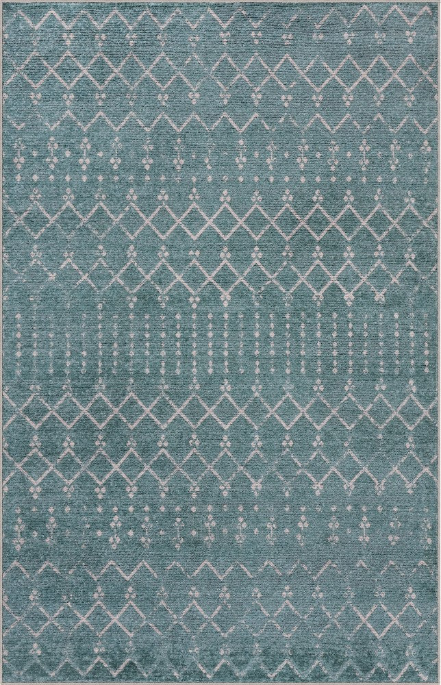 Leila Moroccan Diamond Trellis Machine-washable Area Rug