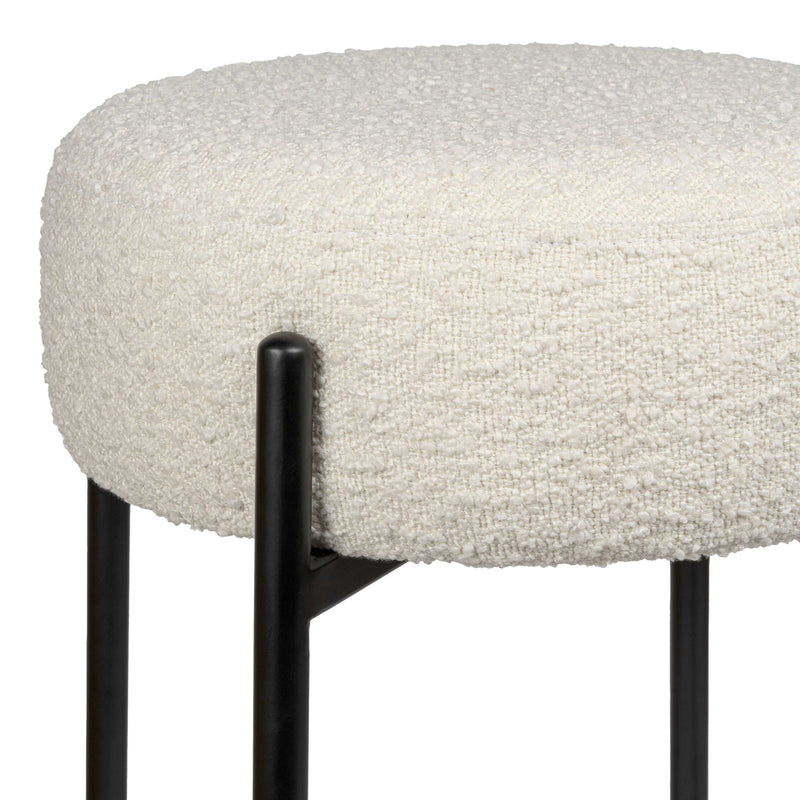 Paola Modern  Metal/Bouclé Cushioned Counter & Bar Stool - JONATHAN Y