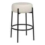 Paola Modern  Metal/Bouclé Cushioned Counter & Bar Stool - JONATHAN Y