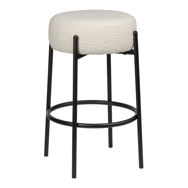 Paola Modern  Metal/Bouclé Cushioned Counter & Bar Stool - JONATHAN Y