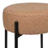 Paola Modern  Metal/Bouclé Cushioned Counter & Bar Stool - JONATHAN Y