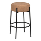 Paola Modern  Metal/Bouclé Cushioned Counter & Bar Stool - JONATHAN Y