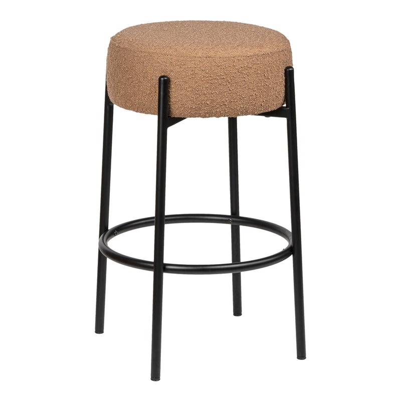 Paola Modern  Metal/Bouclé Cushioned Counter & Bar Stool - JONATHAN Y
