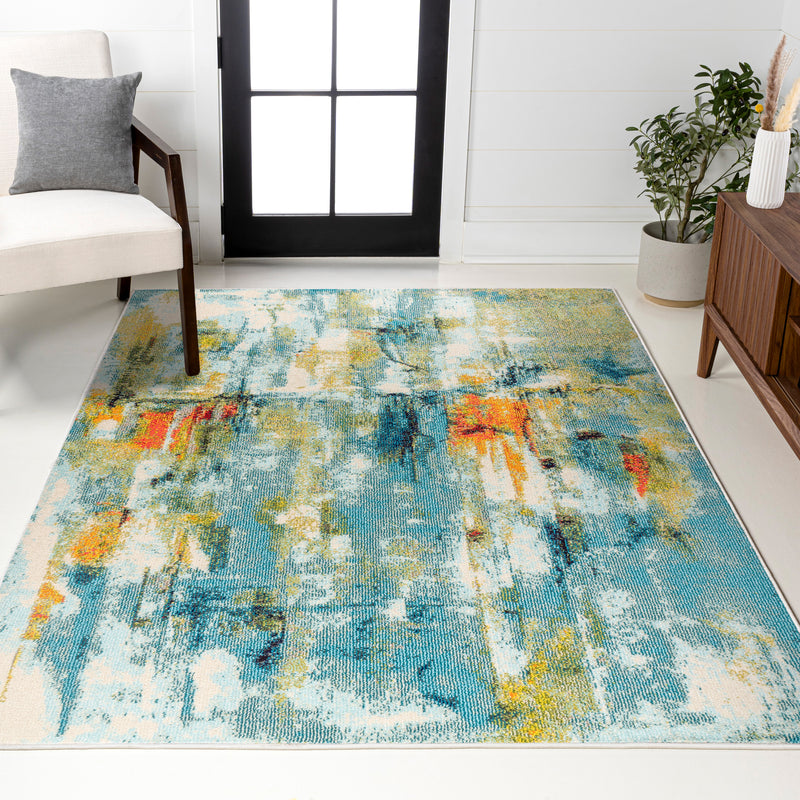 Contemporary Pop Modern Abstract Waterfall Area Rug