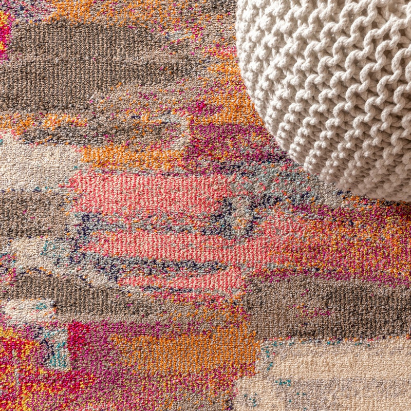 Contemporary Pop Modern Abstract Brushstroke Area Rug