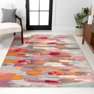 Contemporary Pop Modern Abstract Brushstroke Area Rug