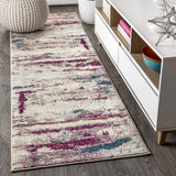 Contemporary Pop Modern Abstract Brushstroke Area Rug