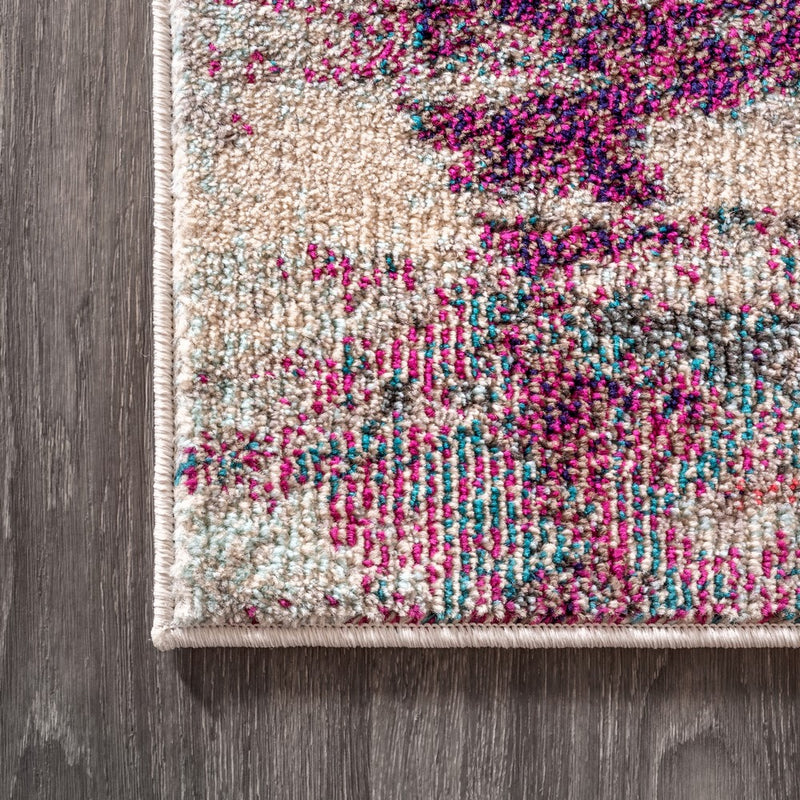 Contemporary Pop Modern Abstract Brushstroke Area Rug