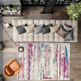 Contemporary Pop Modern Abstract Brushstroke Area Rug