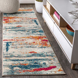 Contemporary Pop Modern Abstract Brushstroke Area Rug