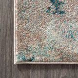 Contemporary Pop Modern Abstract Vintage Faded Area Rug