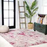 Contemporary Pop Modern Abstract Vintage Faded Area Rug