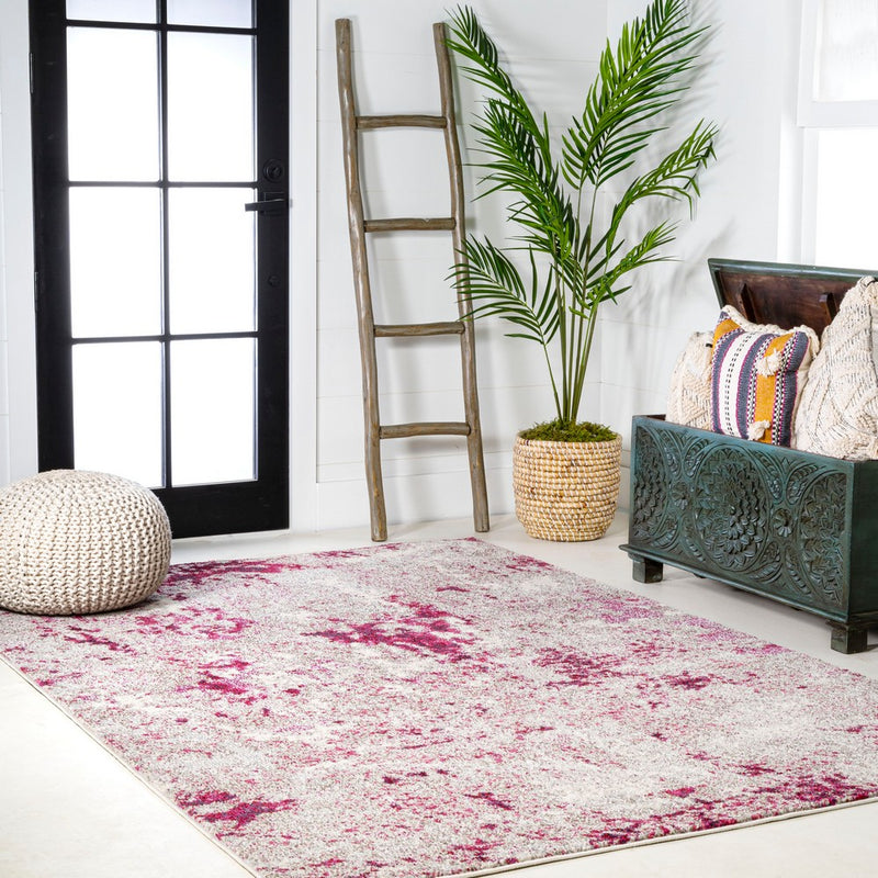 Contemporary Pop Modern Abstract Vintage Faded Area Rug
