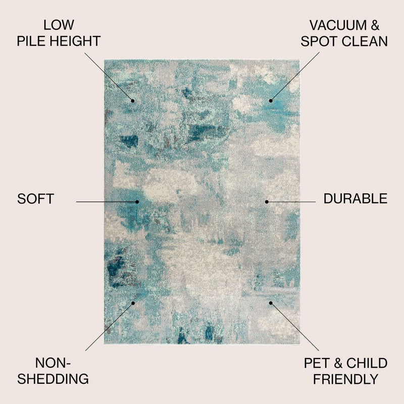 Contemporary Pop Modern Abstract Vintage Area Rug