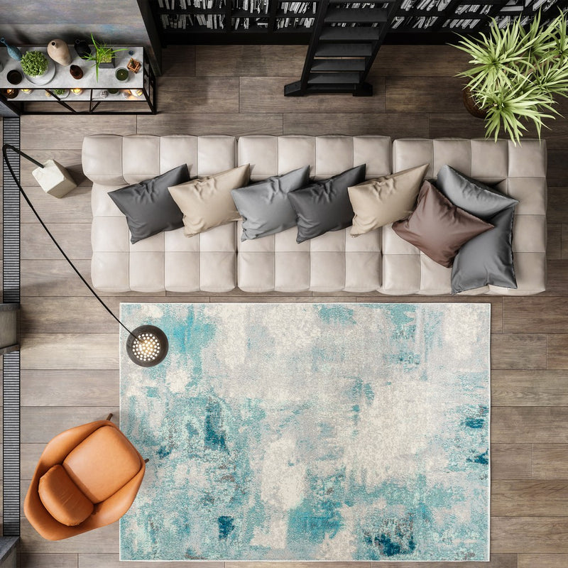 Contemporary Pop Modern Abstract Vintage Area Rug