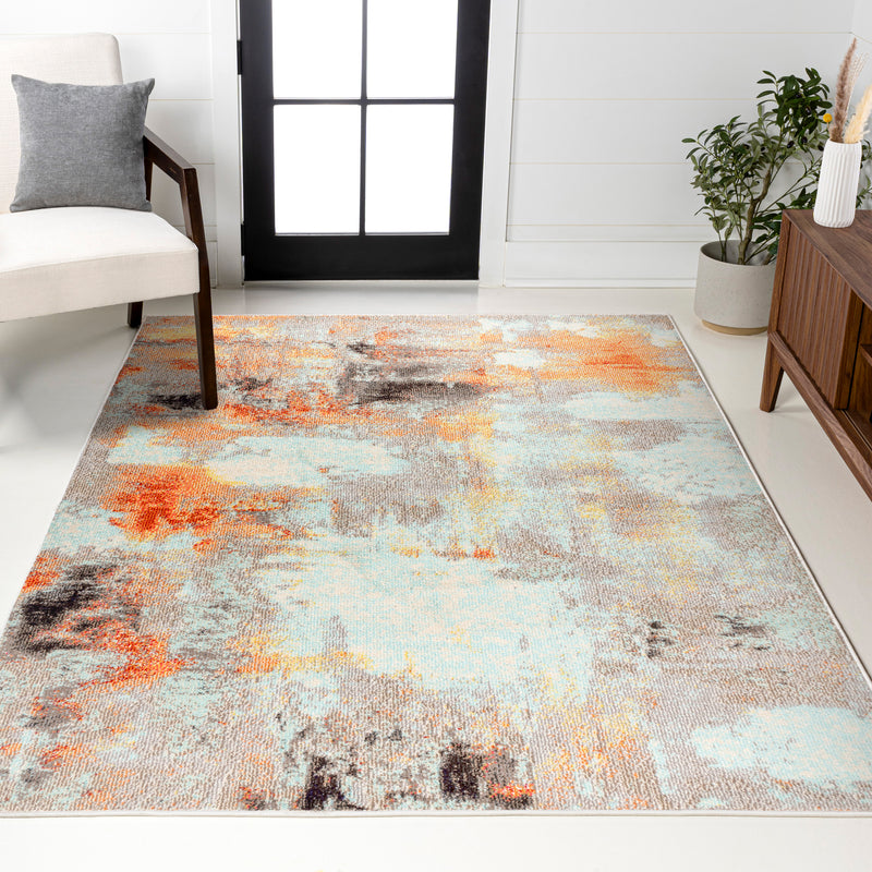 Contemporary Pop Modern Abstract Vintage Area Rug
