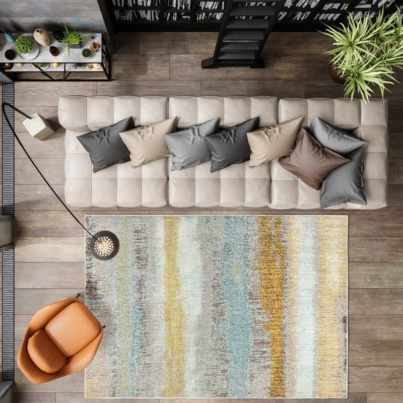 Contemporary Pop Modern Abstract Vintage Area Rug