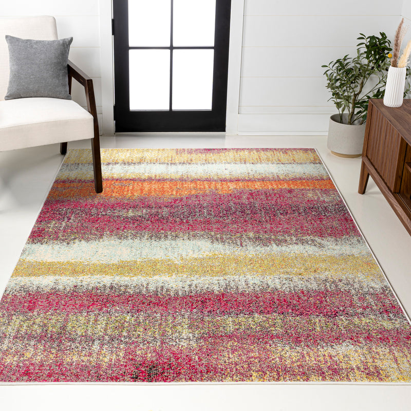 Contemporary Pop Modern Abstract Vintage Area Rug
