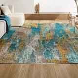 Contemporary Pop Modern Abstract Vintage Waterfall Area Rug