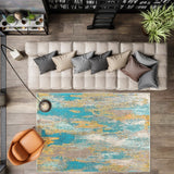 Contemporary Pop Modern Abstract Vintage Waterfall Area Rug