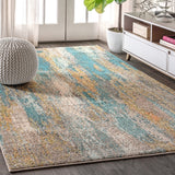 Contemporary Pop Modern Abstract Vintage Waterfall Area Rug