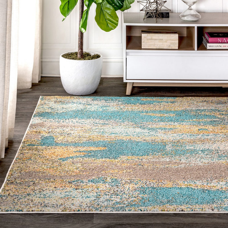 Contemporary Pop Modern Abstract Vintage Waterfall Area Rug