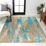 Contemporary Pop Modern Abstract Vintage Waterfall Area Rug