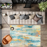 Contemporary Pop Modern Abstract Vintage Waterfall Area Rug