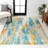 Contemporary Pop Modern Abstract Vintage Waterfall Area Rug