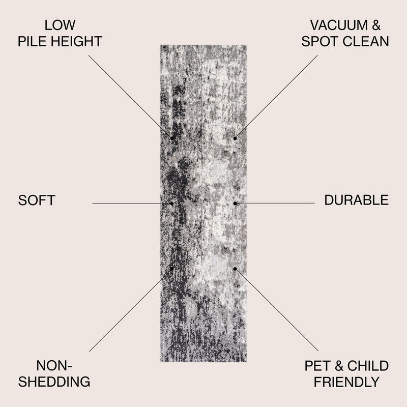 Storm Modern Abstract Area Rug