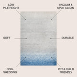 Happy shore Modern Gradient Area Rug
