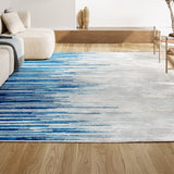Linear Modern Half-stripe Area Rug