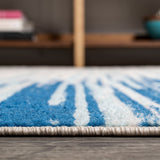 Linear Modern Half-stripe Area Rug