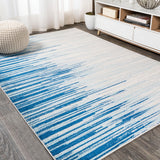 Linear Modern Half-stripe Area Rug