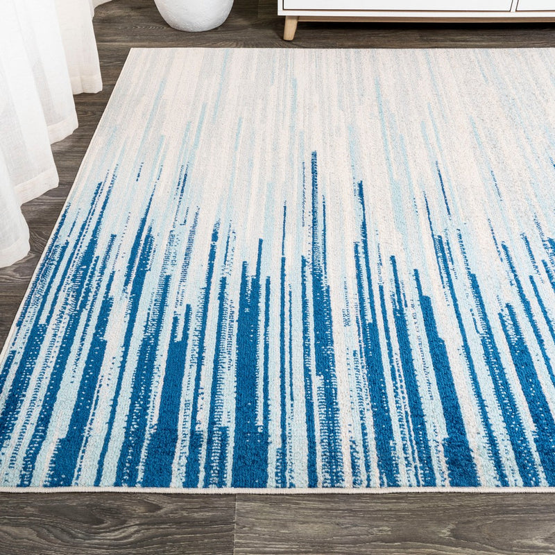 Linear Modern Half-stripe Area Rug
