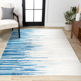 Linear Modern Half-stripe Area Rug