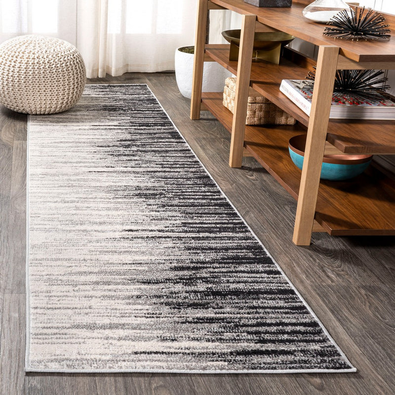 Linear Modern Half-stripe Area Rug