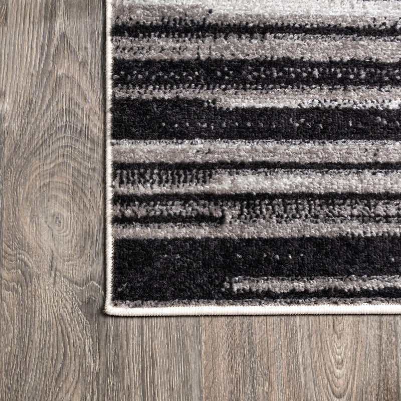Linear Modern Half-stripe Area Rug