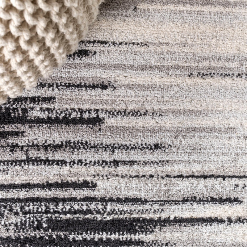 Linear Modern Half-stripe Area Rug
