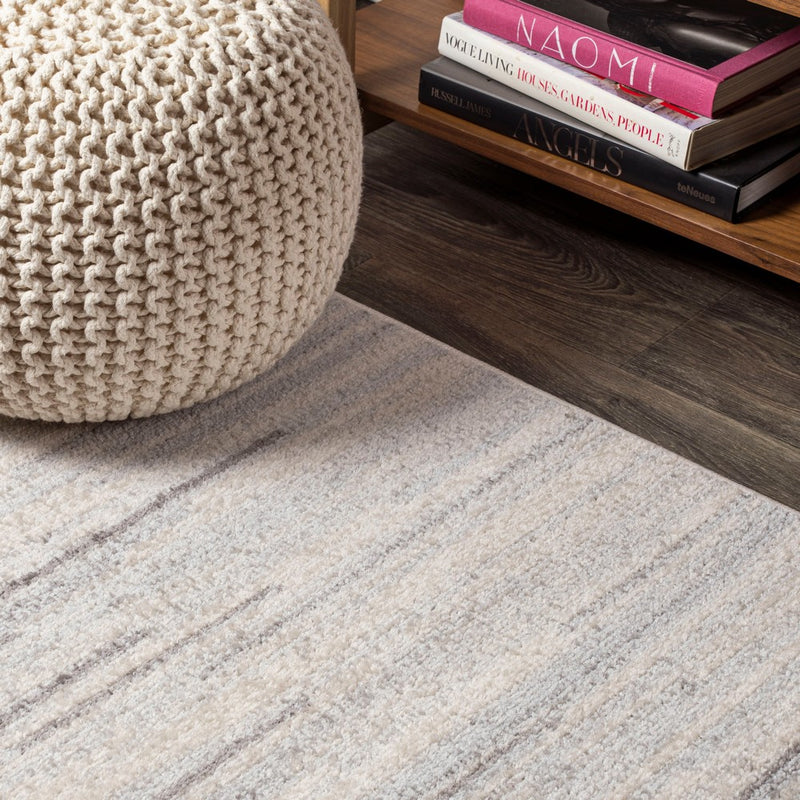 Linear Modern Half-stripe Area Rug